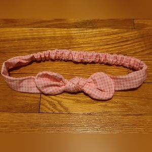 10 for $16 - Infant Girls Checkered Pink & White Headband